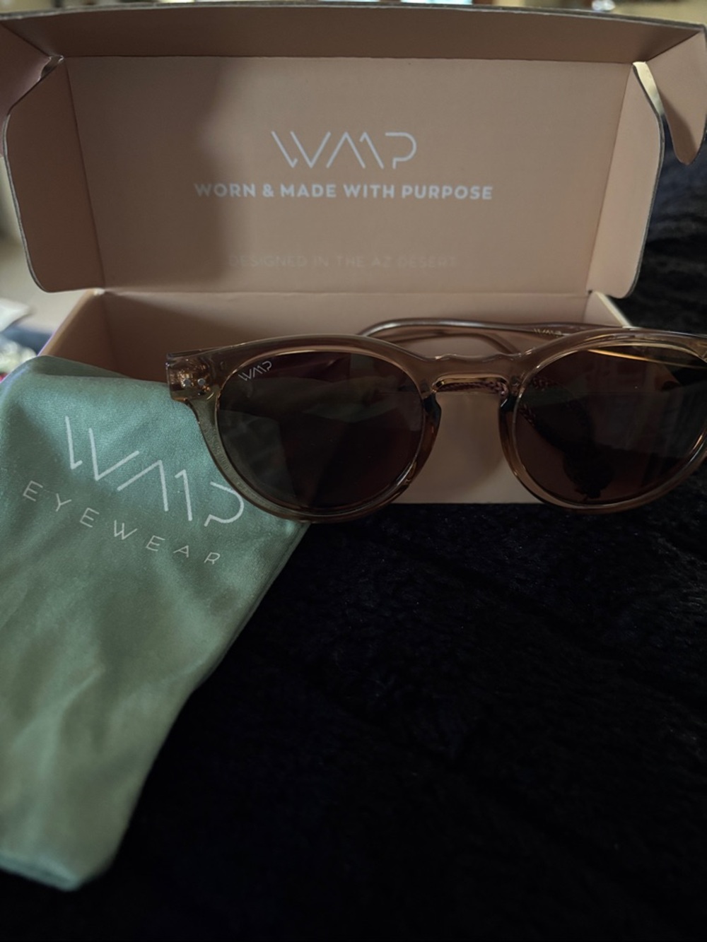 Worn & Made With Purpose Brand Women's Brown Round Sunglasses